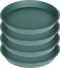 4 Pack of 16 inch Plant Saucer, Heavy Duty Plastic Plant Tray by Bleuhome