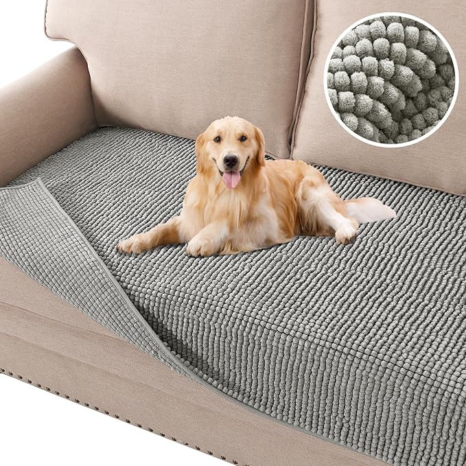 H.VERSAILTEX Plush Chenille Dog Bed Cover Thick Soft Sofa Cover by HVERSAILTEX