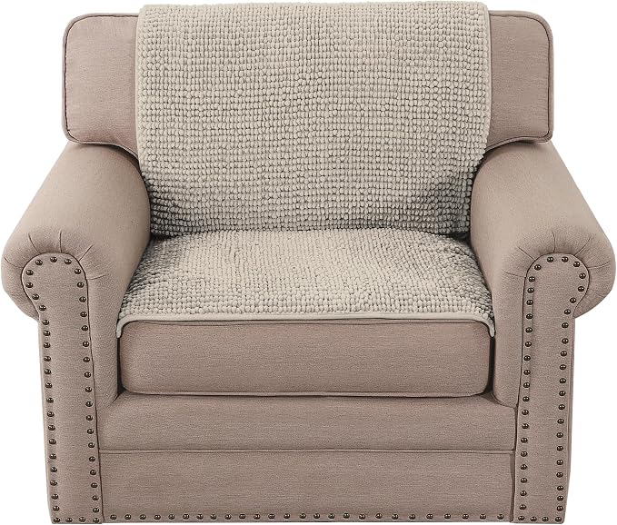 H.VERSAILTEX Plush Chenille Couch Armrest Cover 2 Packs Thick and Soft Sofa - Image 7