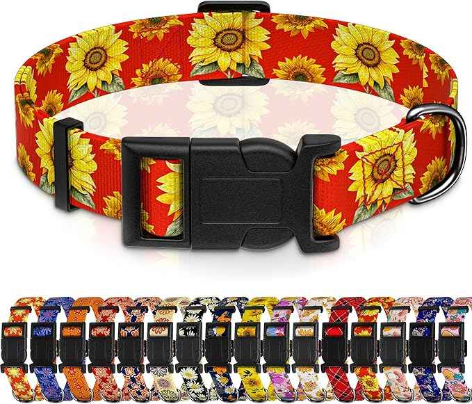 Dog Collar, Floral Boys Girls Puppy Collar