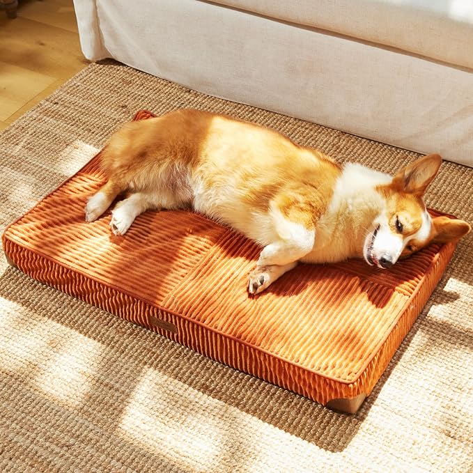 FUKUMARU Dog Bed, Thickened Corduroy Orthopedic Dog Beds by FUKUMARU