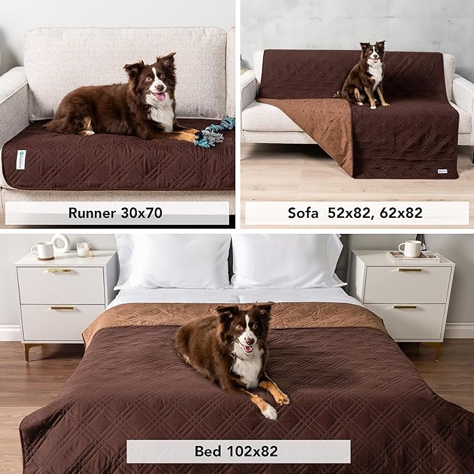 PetAmi Waterproof Bed Cover for Dogs, Waterproof Pet Blanket Couch Cover - Image 4