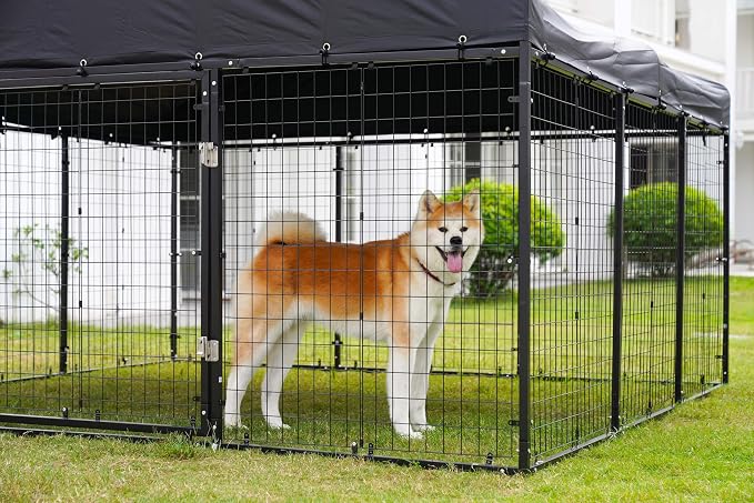354" x 118" Large Outdoor Dog Enclosure, Heavy Duty Dog Cage - Image 7