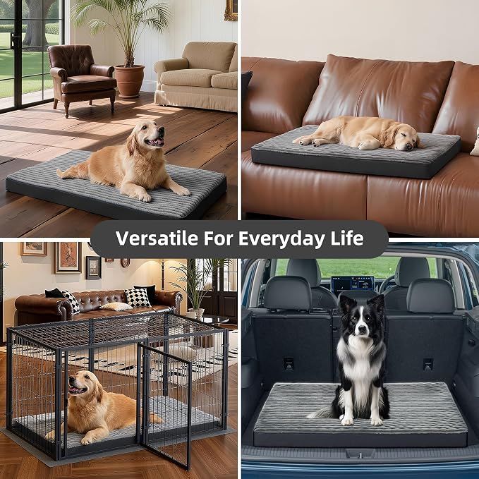 Dog Bed Large Sized Dogs, Orthopedic Flannel Pet Beds - Image 7