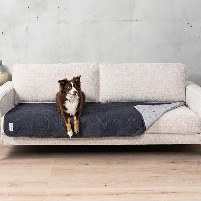 PetAmi Waterproof Couch Cover for Dogs, Reversible Furniture Cover Sofa by PetAmi