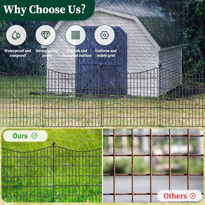 15 Panels Decorative Garden Fence - Image 3