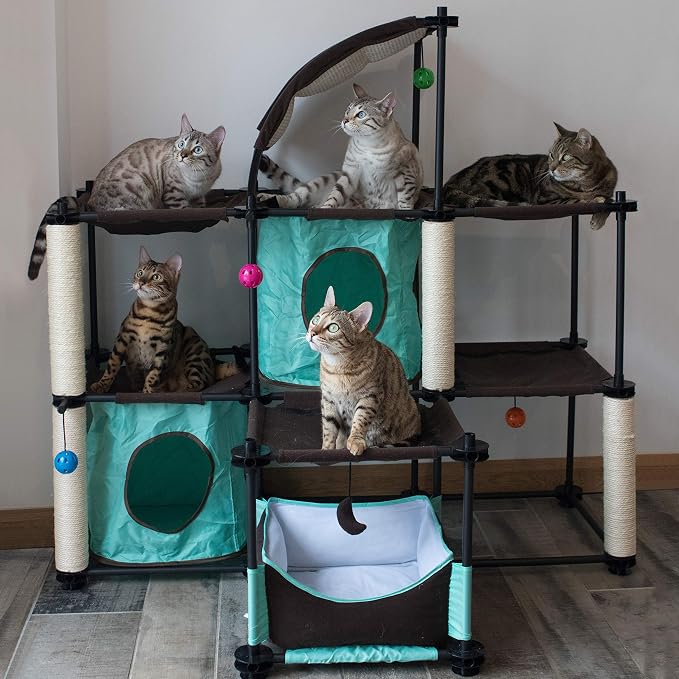 Kitty City Claw Indoor Mega Kit Cat Furniture, Corrugate Cat Scratcher - Image 4