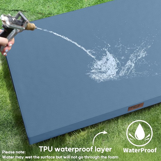 Outdoor Orthopedic Dog Bed for Medium Dogs & Cats, Waterproof Flat Pet Mat - Image 3
