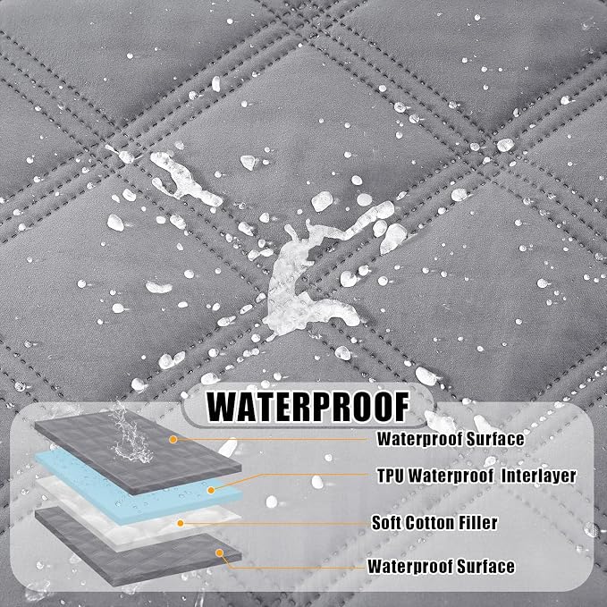 Smiry Waterproof Dog Bed Cover Blanket 40x80, Soft Reversible Pet Blanket - Image 2