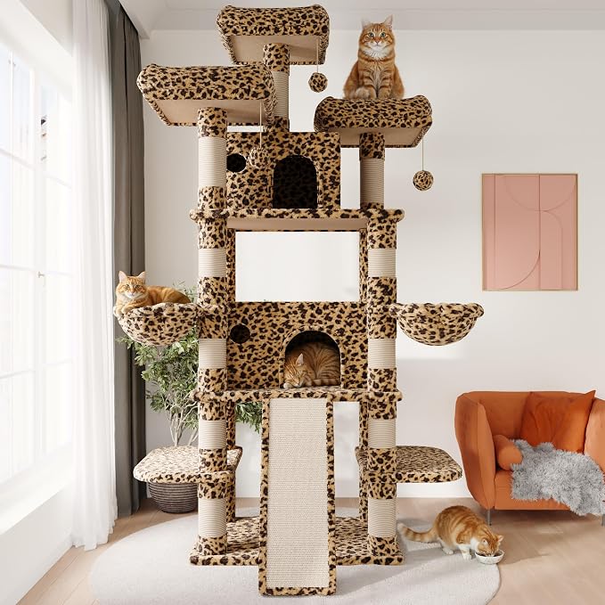 SHA CERLIN 81 Inches Extra Large Cat Tree - Image 2