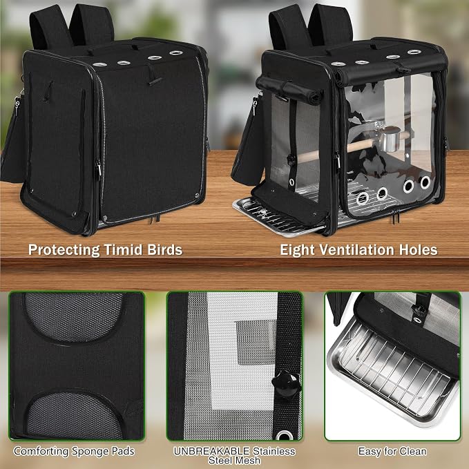 Suertree Bird Carrier with Seat Belt - Image 3