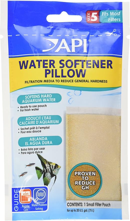 API WATER SOFTENER PILLOW Aquarium Canister Filter Filtration Pouch 1-Count Bag by API
