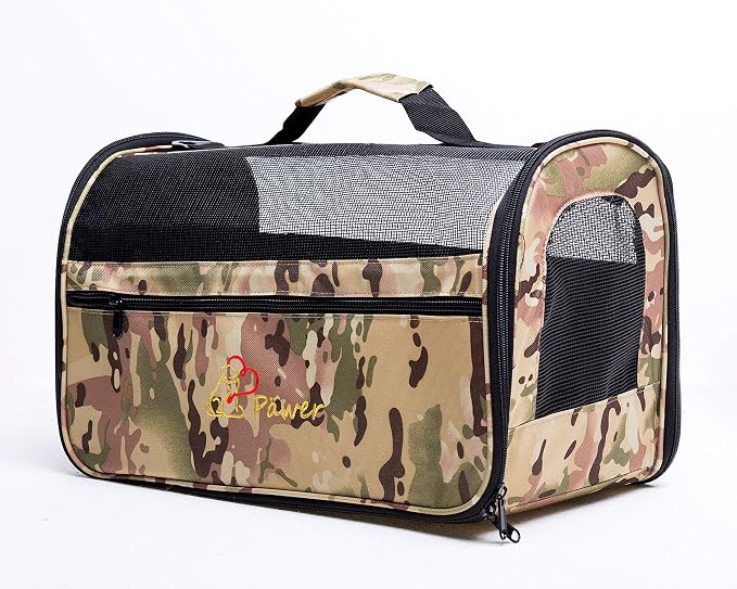 Pawer 18” x 10” x 10”Soft-Sided Foldable Airline Approved Pet Carrier - Image 4