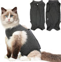 Cat Recovery Suit for Spay Abdominal Wounds, Kitten Onesie Bodysuit for Cats by Hpetppy