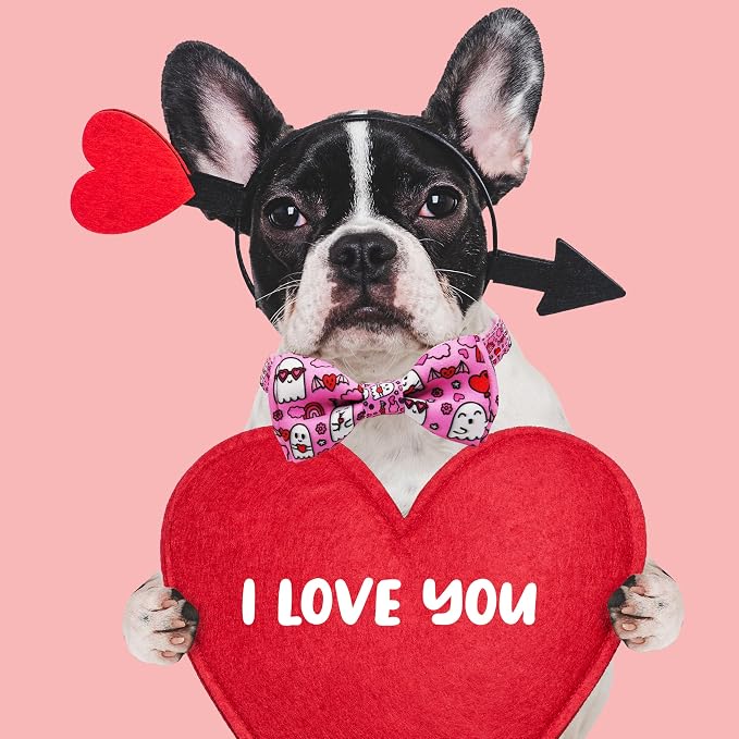 Valentine’s Day Dog Collar Adjustable Puppy Collar - Image 5