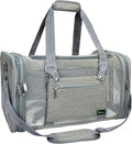 Soft-Sided Pet Carrier for Cats Small Dogs of 15 Lbs Medium Grey by NextFri