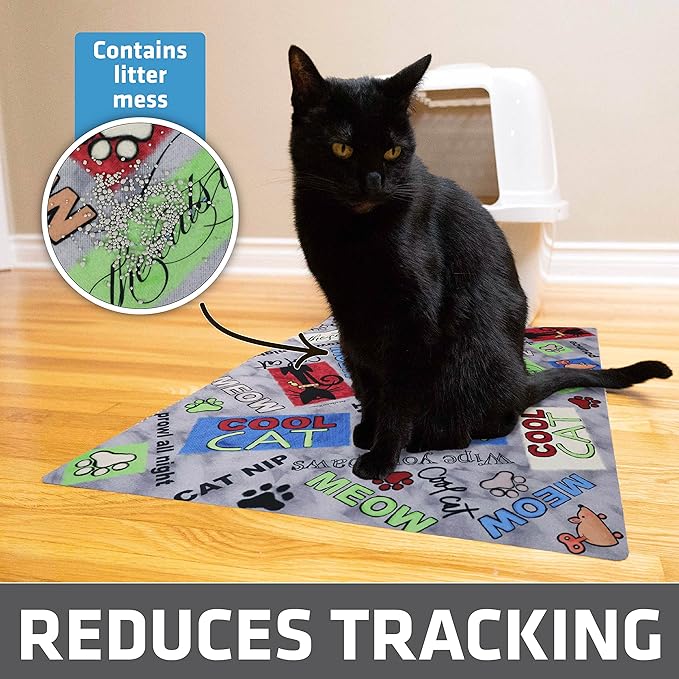 Drymate Cat Litter Box Mat, Litter Trapping Mat, Waterproof, Urine-Proof - Image 2