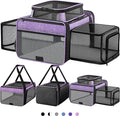 Top and 2 Sides Expandable Pet Carrier 17x11x9.5, TSA Airline Approved Small by SHARLOVY