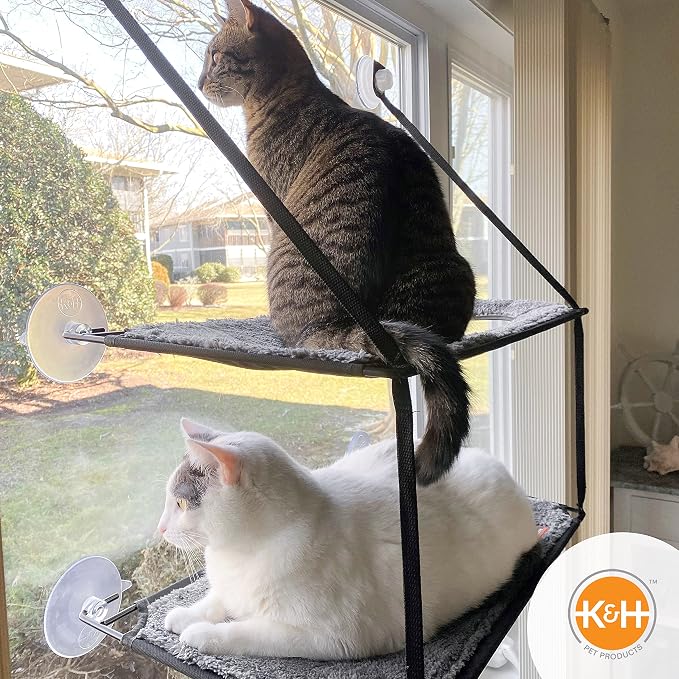 K&H Pet Products EZ Mount Double Stack Cat Window Perch - Image 8
