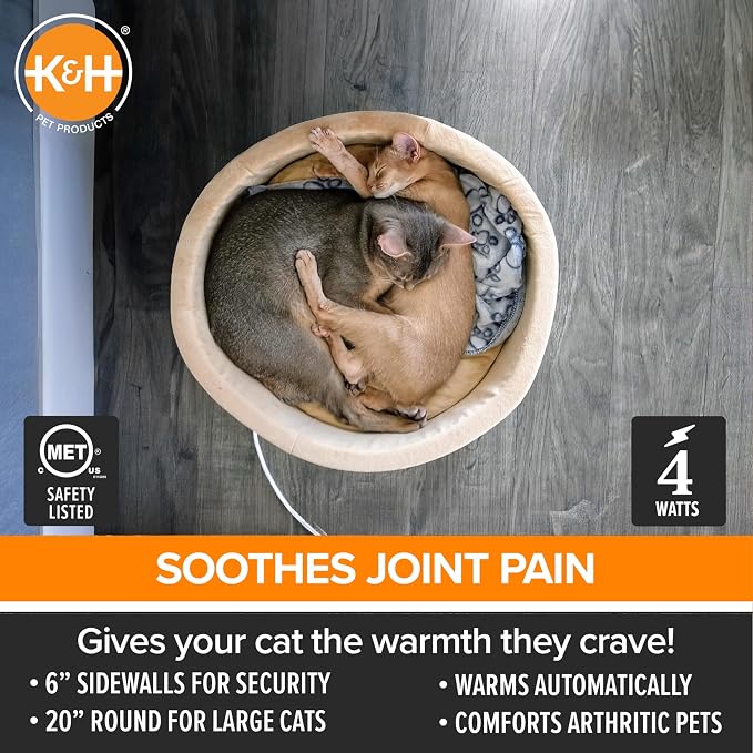 K&H Pet Products Thermo-Kitty Bed Heated Cat Beds - Image 3