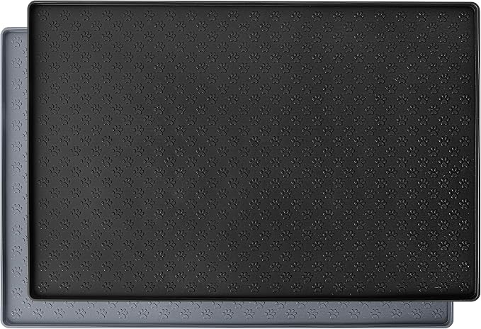Silicone Dog Dish Mat for Food and Water by XGUNION