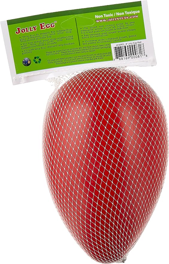 Jolly Pets Jolly Egg Dog Toy, 8 Inches/Medium - Image 2
