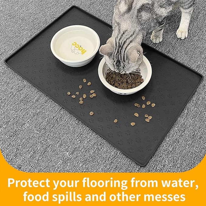 Ptlom Pet Placemat for Dog and Cat, Mat for Prevent Food and Water Overflow - Image 5