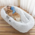 Human Dog Bed - 71"x45"x12" Fits You & Pets, Washable Faux Fur, Orthopedic by WROS