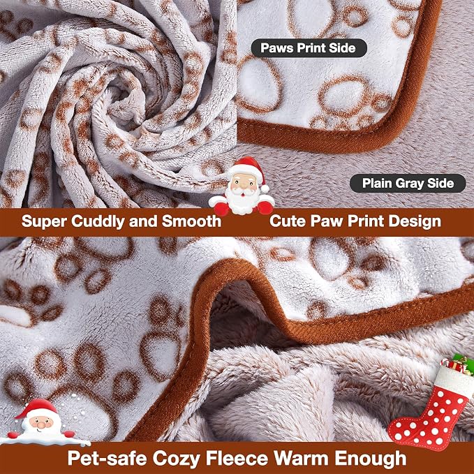 Stuffed Brown Soft Dog Blanket for French Bulldog Gifts, 32x40 inches, Premium - Image 3