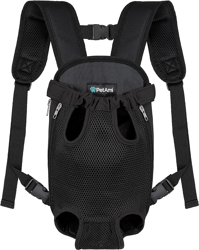 PetAmi Dog Carrier Backpack, Adjustable Dog Pet Cat Front Carrier Backpack | - Image 8