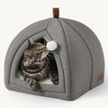 Bedsure Cat Beds for Indoor Cats - 2 in 1 Cat Cave House Tent for Kittens and by BEDSURE