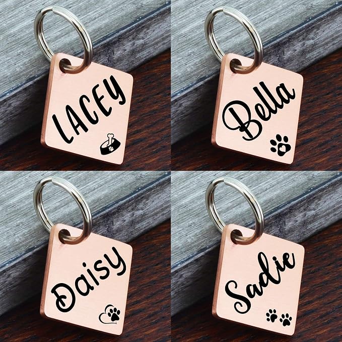 Ultra Joys Dog ID Tag, Custom Dog Tag Personalized Cat Tag, Pet ID Tag - Image 4