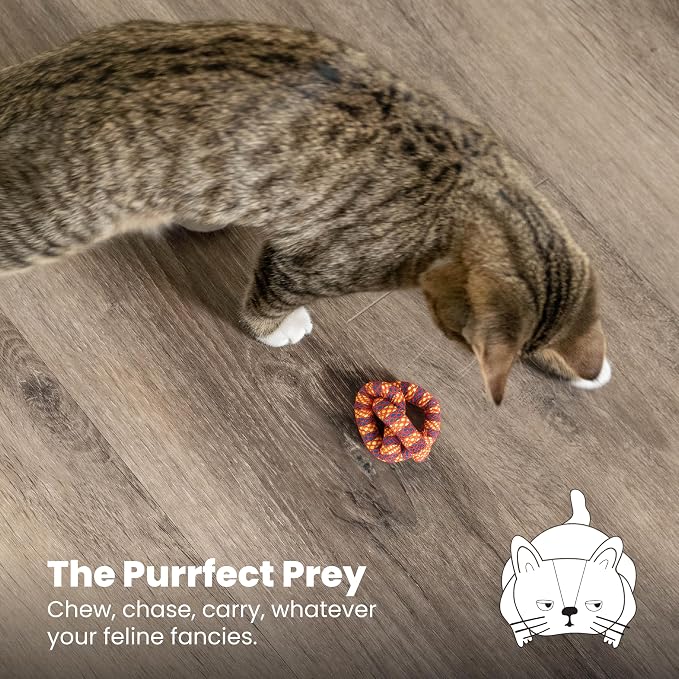 Catstages Plaque Away Pretzel Cat Toy – Interactive Catnip Dental Chew Toy to - Image 6
