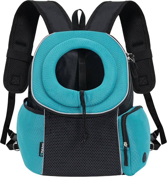 PetAmi Front Carrier Backpack, Ventilated Adjustable Pet Chest Carrier - Image 2