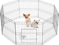 Yaheetech 24" High 8 Panel Foldable Metal Dog Exercise Pen Pet Playpen Dog by Yaheetech