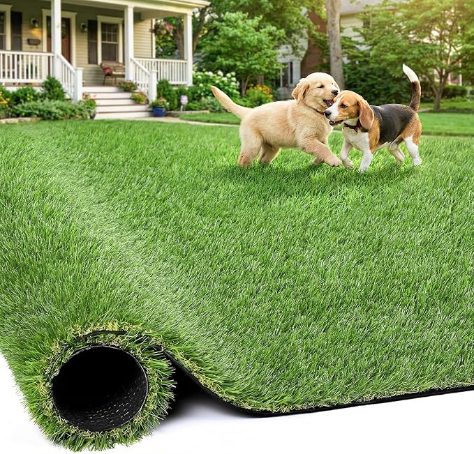 Artificial Grass Rug Indoor Outdoor, 5 x 10FT Fake Grass Turf by JOCOEVOL