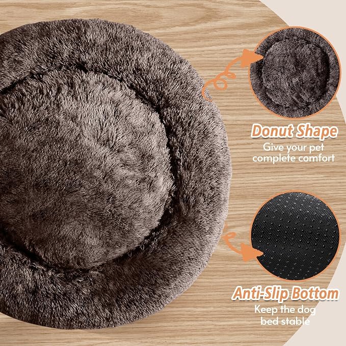 JOLLYVOGUE Calming Dog Bed for Small Dogs - Image 3