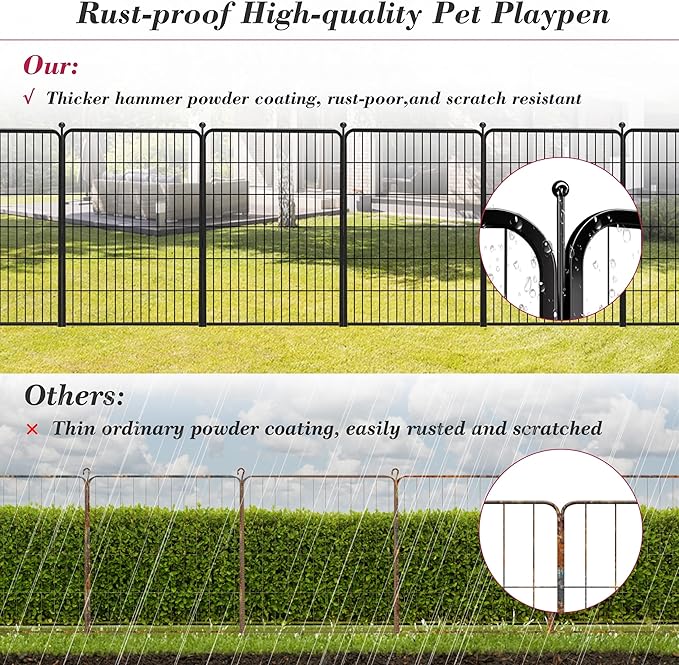 Dog Playpen 40 inch 36 Panels Indoor Outdoor Dog Pen - Image 6