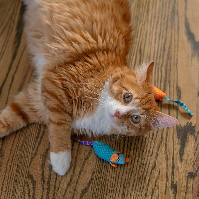 Catstages Catnip Chew Mice 2 Pack– Interactive Dental Cat Chew Toy that Helps - Image 8