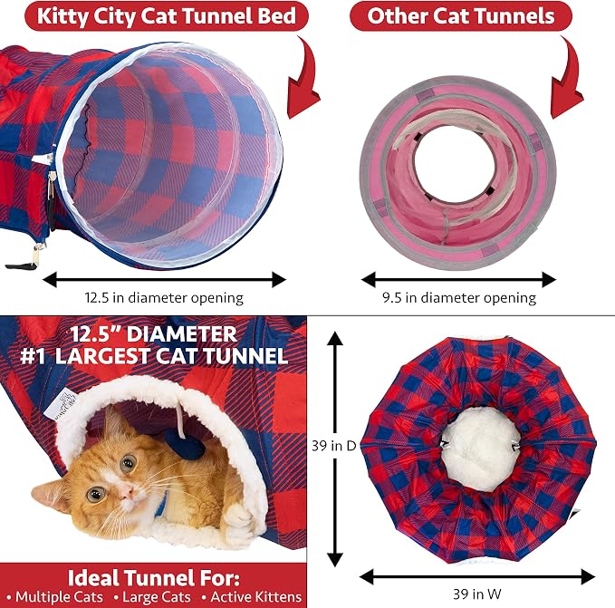 Plaid Tunnel Bed - Image 6