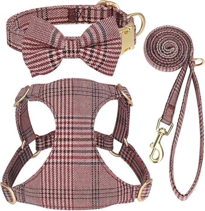 Beirui Cute Small Dog Harness Collar and Leash Set by Beirui