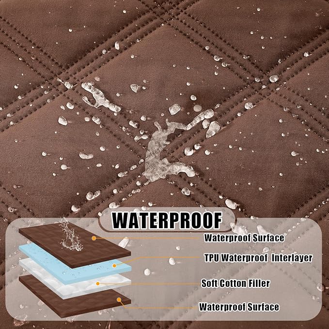 Smiry Waterproof Dog Bed Cover Blanket 52x82, Soft Reversible Pet Blanket - Image 2