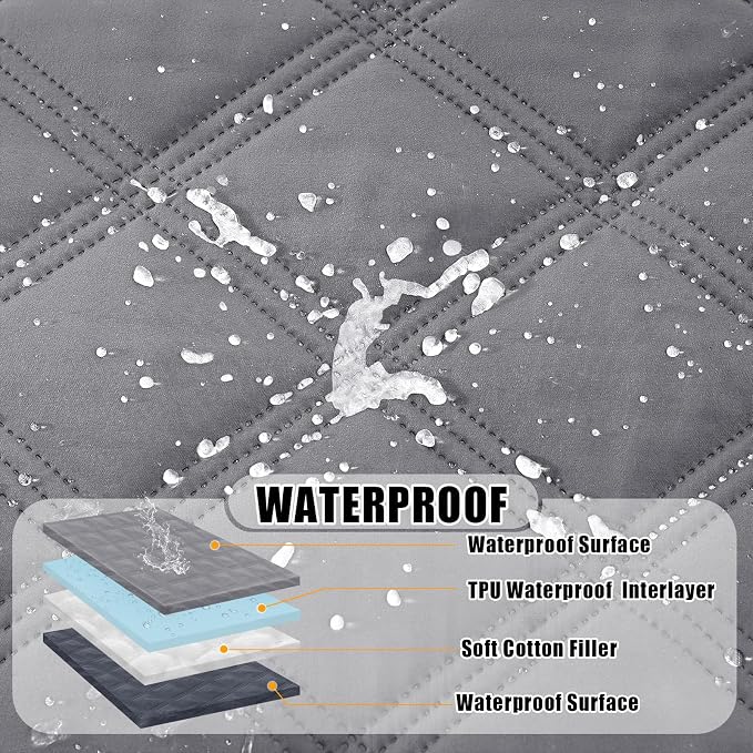 Smiry Waterproof Dog Bed Cover Blanket 30x53, Soft Reversible Pet Blanket - Image 2