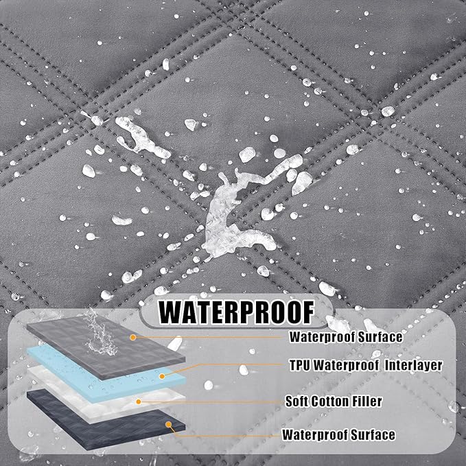 Smiry Waterproof Dog Bed Cover Blanket 40x90, Soft Reversible Pet Blanket - Image 2