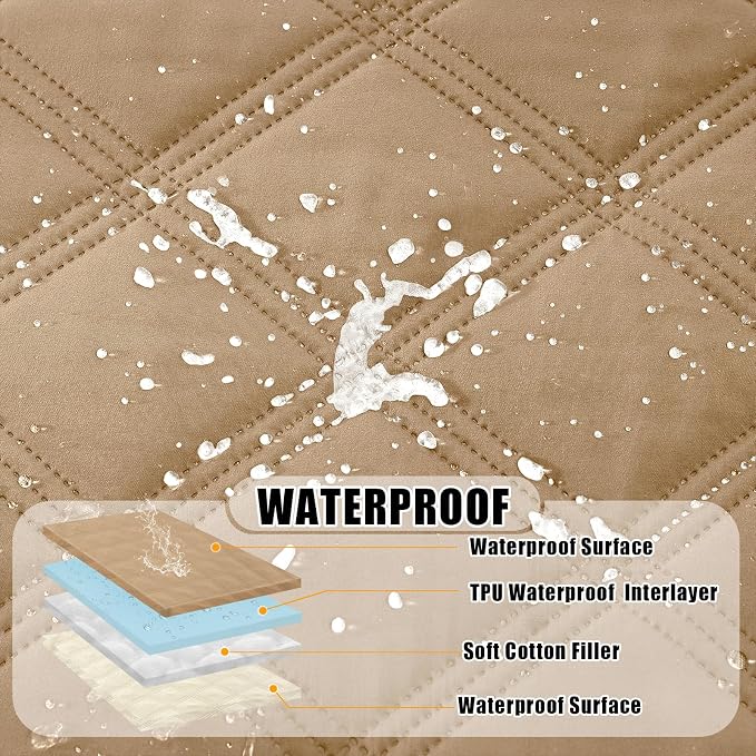 Smiry Waterproof Dog Bed Cover Blanket 68x82, Soft Reversible Pet Blanket - Image 2