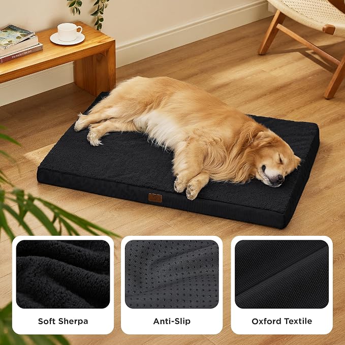 Bedsure XL Dog Beds Large Sized Dog -Comfy Flat Extra Large Pet Beds - Image 4