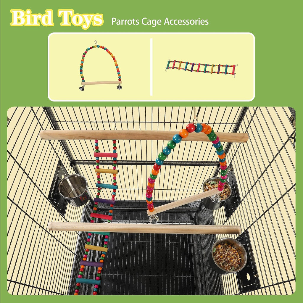 68'' Large Parrot Cage, Large Bird Cages for Parrots,Conure Cage for - GlobalHabitat Supply