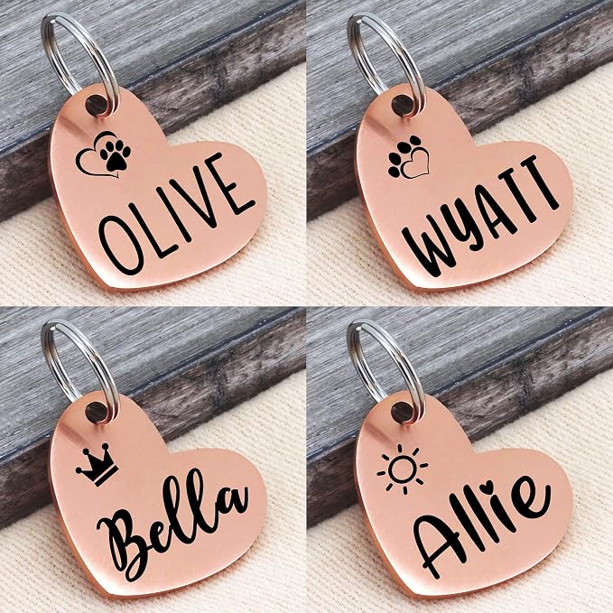 Ultra Joys Dog ID Tag, Custom Dog Tag Personalized Cat Tag, Pet ID Tag - Image 3