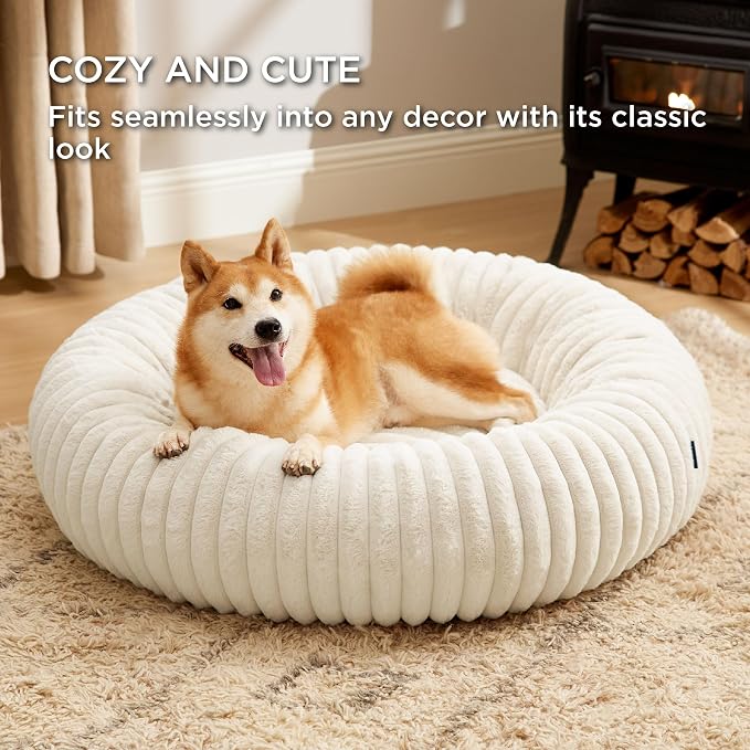 Bedsure ComfyFleece™ Donut Large Dog Bed - Image 4