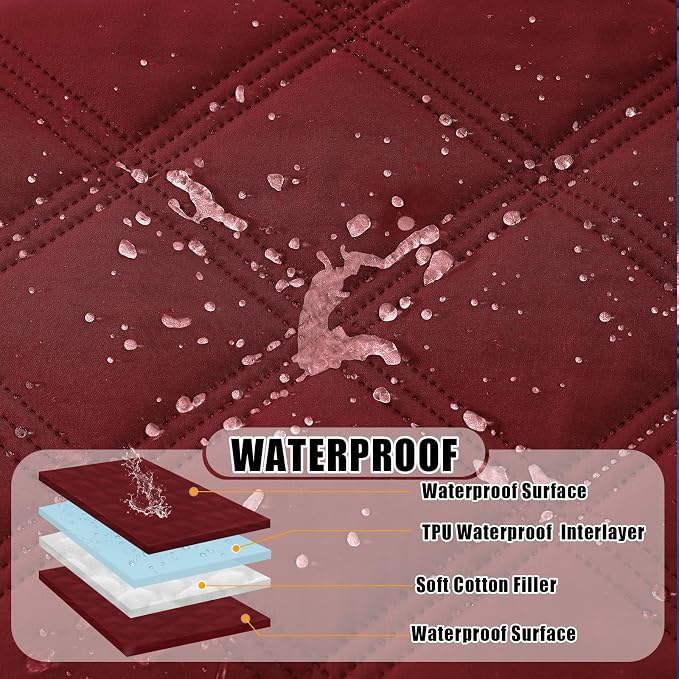 Smiry Waterproof Dog Bed Cover Blanket 68x82, Soft Reversible Pet Blanket - Image 2